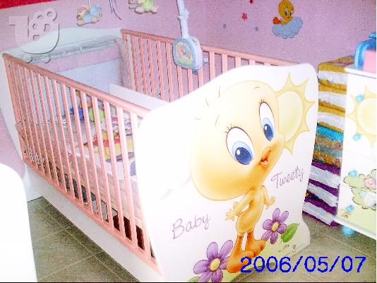 PoulaTo: κρεβατι-κουνια μεχρι προεφηβικο baby tweety